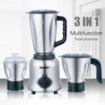 Stainless Steel 3 in 1 Grinder Mincer Blender Set 400W - Image 2