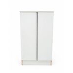 2-Door Storage Cabinet - White