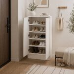2-Door Storage Cabinet - White - Image 4