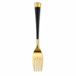 24 Pc Cutlery Set – Black Over Golden - Image 5