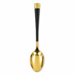 24 Pc Cutlery Set – Black Over Golden - Image 4