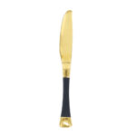 24 Pc Cutlery Set – Black Over Golden - Image 6