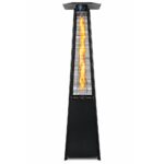 Quartz Tube Pyramid Patio Heater Black