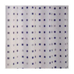 Shower Curtain Waterproof Polyester Domino 180 x 200 cm – Blue