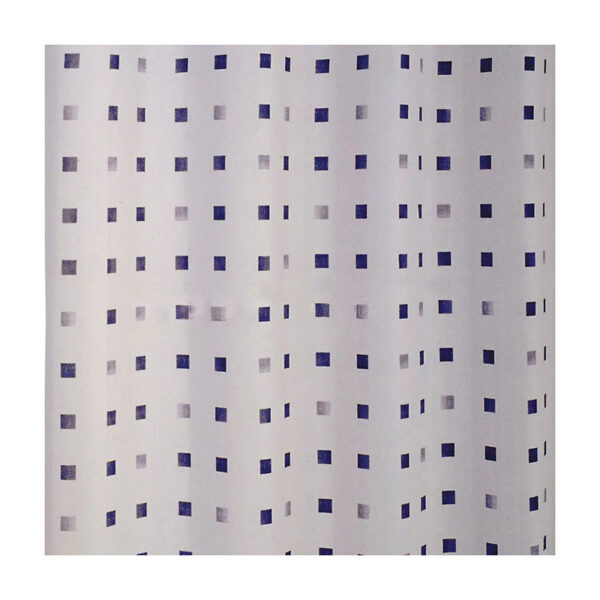 Shower Curtain Waterproof Polyester Domino 180 x 200 cm – Blue
