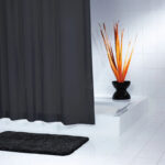Shower Curtain Polyester  180 X 200 Cm  - Black