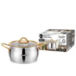 Sonifer Stainless Steel Casserole W/Lid(22cm) – 4.7L