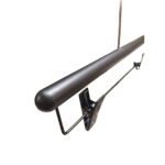 Clothes Hanger with Non-Slip Shoulders & Bottom Clips -  Glossy/Matt Finish Black  - Image 3