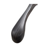 Clothes Hanger Smooth Finish with Metal Hook - Black - Image 3
