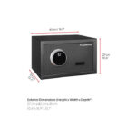 Biometric Security Safe with Touch Screen Electronic Combination Lock, Alarm and Interactive Voice Response - 27 cm x 43 cm x 35 cm - Image 6
