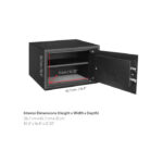 Biometric Security Safe with Touch Screen Electronic Combination Lock, Alarm and Interactive Voice Response - 27 cm x 43 cm x 35 cm - Image 5