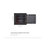 Large Fireproof & Waterproof Safe with Electronic Combination Lock - 50 cm x 55 cm x 44 cm - Image 6
