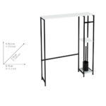 Toilet Shelving Unit With Toilet Brush Molveno - Image 5