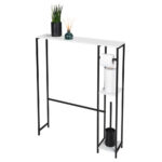 Toilet Shelving Unit With Toilet Brush Molveno - Image 2