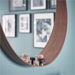 Stockholm Wall Mirror Walnut Veneer - Image 2