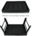 Portable BBQ Grill with Foldable Stand - Black - Image 4