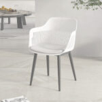 Designer Plastic Chair - White - Image 4