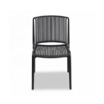 High Quality Plastic Dining Chair Set Of 2 – Black