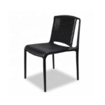 High Quality Plastic Dining Chair Set Of 2 – Black - Image 2