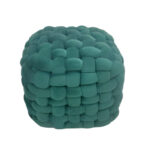 Square Cube Shaped Stool – Green