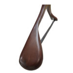 Coat Hanger with Shoulder Guard – Dark Brown - Image 2