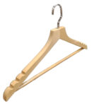 Clothes Hanger With Notches - Wooden