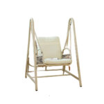 Modern Single Swing Chair Off White