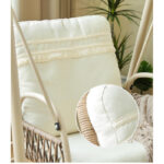 Modern Single Swing Chair Off White - Image 3