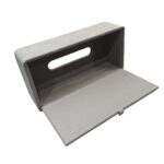 Rectangular Leather Tissue Box Cover - Grey - Image 3