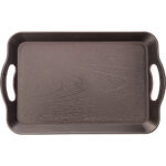 Tray With Handle Large - Brown - Image 2