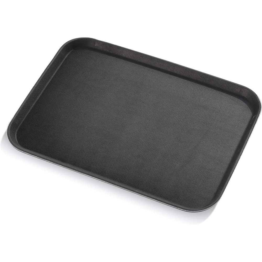 osm-1249 (3) Non Slip Rectangular Serving Tray 65.5 cm – Black