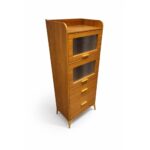 Mid-Century Style Wooden Storage Cabinet With Drawers - Brown - Image 2