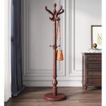 Garment Stand with Hanging Bar  – Brown - Image 2