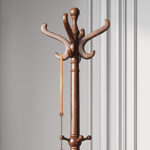 Garment Stand with Hanging Bar  – Brown - Image 3