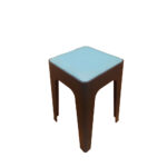 Stackable Plastic Stool  Durable Multi-Purpose - Blue - Image 2