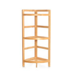 3-Tier Wooden Bamboo Corner Bathroom Shelf – Bamboo
