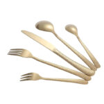 Cutlery Set Stainless Steel 20 Pc Set - Golden - Image 3