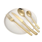 Cutlery Set Stainless Steel 20 Pc Set - Golden - Image 2
