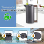 Insulated Vacuum Stainless Steel Jug - Black - Image 4