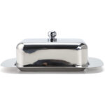 Butter Dish with Lid Stainless Steel - Silver - Image 5