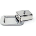 Butter Dish with Lid Stainless Steel - Silver - Image 3