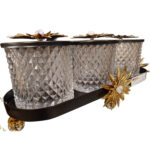 Decorative Storage Jars Set  3 Pc - Black Gold Edition - Image 2