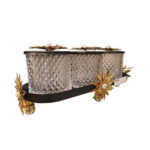 Decorative Storage Jars Set  3 Pc - Black Gold Edition - Image 3
