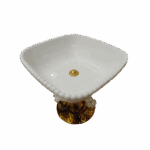 Decorative Ceramic Fruit Bowl - white - Image 2