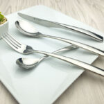 Cutlery Set  24 Pc Western Dinnerware Set - Silver Stainless Steel  - Image 2