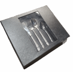 24-Pc Cutlery Set Cloth Pattren Design Stainless Steel - Silver - Image 8