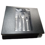 Cutlery Set  24 Pcs Snake Pattren Stainless Steel - Silver - Image 6