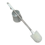 Toilet Brush And Holder Set - Grey - Image 3