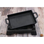 Pan With Holder 22 by 14 Cm - Black - Image 5