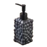 Round Bubble Soap Dispenser - Black Sand